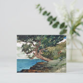 バミューダ海ランドスケープウィンスローホーマー ポストカード (スタンド正面)