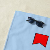 バミューダ海航海の洋信号フラグ(淡色) ビーチタオル (インサイチュ)