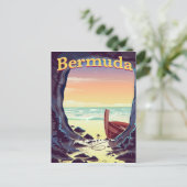 バミューダ海賊洞窟の旅行ポスター ポストカード (スタンド正面)
