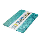 バミューダ熱帯ビーチブルー海旅行写真 バスマット (アングル)