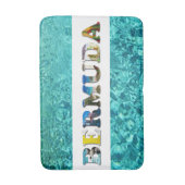 バミューダ熱帯ビーチブルー海旅行写真 バスマット (正面縦)