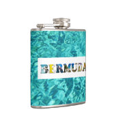 バミューダ熱帯ビーチブルー海旅行写真 フラスク (右)