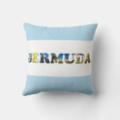 バミューダ熱帯ビーチ旅行写真 クッション (裏面)