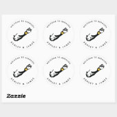 バミューダ結婚のボックス用ウェルカムステッカー,バッグ ラウンドシール (シート)