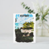 バミューダ諸島熱帯景観 ポストカード (スタンド正面)