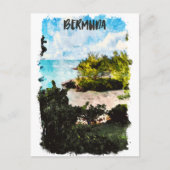 バミューダ諸島熱帯景観 ポストカード (正面)