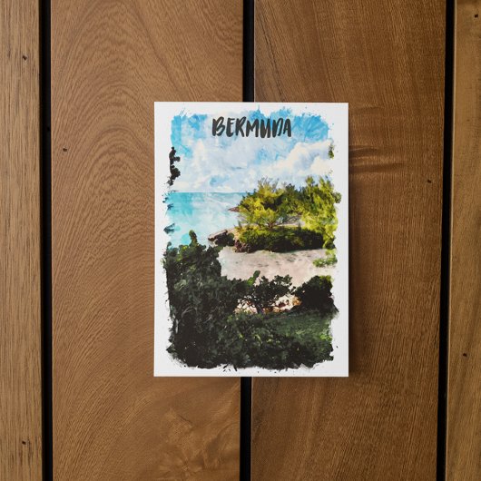 バミューダ諸島熱帯景観 ポストカード