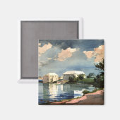 バミューダ，やかんの絵 マグネット (正面/裏面)