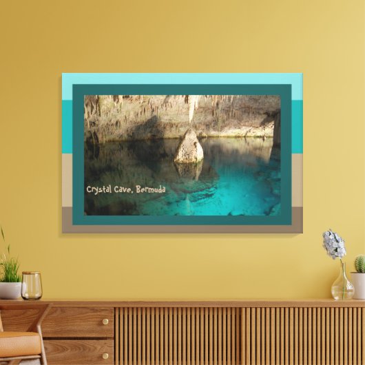 バミューダ・クリスタルケーブ キャンバスプリント (インサイチュ (リビング))