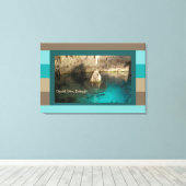 バミューダ・クリスタルケーブ キャンバスプリント (インサイチュ (ウッドフロア))