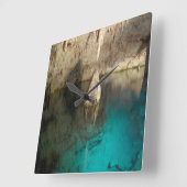 バミューダ・クリスタルケーブ スクエア壁時計 (傾斜)