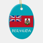 バミューダ*コート・オブ・アームズ・クリスマスオーナメント セラミックオーナメント (裏面)