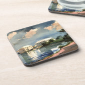 バミューダ、ソルトケトルのアートワーク コースター (左側)