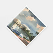 バミューダ、ソルトケトルのアートワーク スタンダードランチョンナプキン (角)