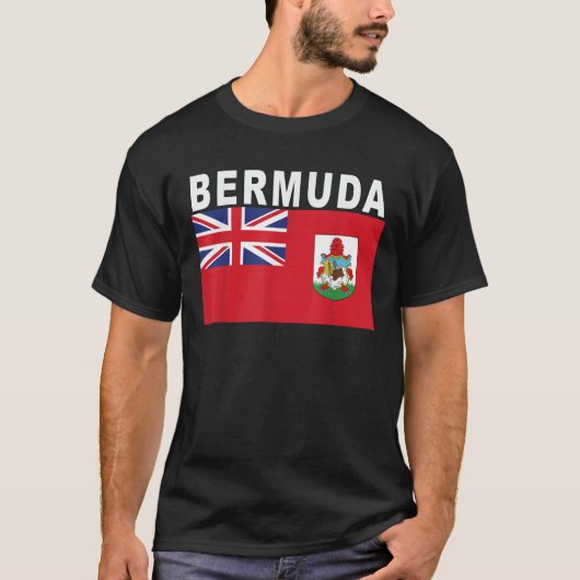 バミューダTシャツのイギリス海外国旗 Tシャツ (正面)