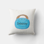 バミ名門私立校風のューダバッグパーソナライズされた装飾用クッション クッション (裏面)