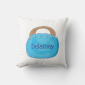 バミ名門私立校風のューダバッグパーソナライズされた装飾用クッション クッション (正面)