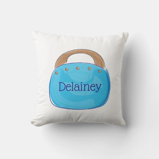 バミ名門私立校風のューダバッグパーソナライズされた装飾用クッション クッション (正面)