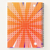 バム!漫画本クールパーソナライズされたトレンディーカラフル ノートブック (裏面)