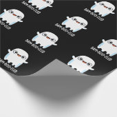 バムboo-zled面白いハロウィーン幽霊プンダークBG ラッピングペーパー (角)