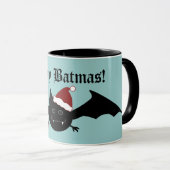 バメリートマス間抜けゴシックこうもりオン青 マグカップ (正面右)