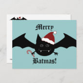 バメリートマス間抜けゴシックこうもり シーズンポストカード (正面/裏面)