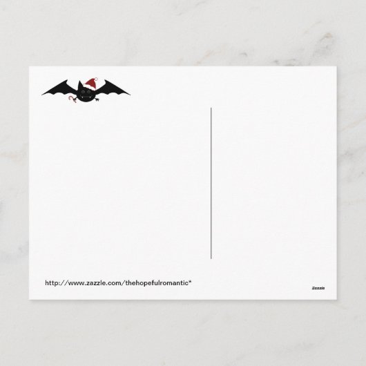 バメリートマス間抜けゴシックこうもり シーズンポストカード (裏面)