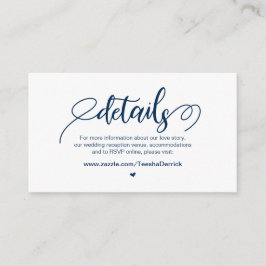 バモダンイ素朴ニー・ブルーの農結婚園の詳細 エンクロージャーカード