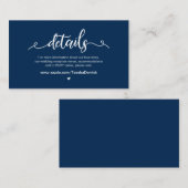 バモダンイ素朴ニー・ブルーの農結婚園の詳細 エンクロージャーカード (正面/裏面)