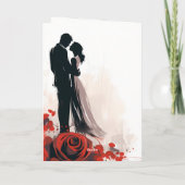 バモダンエレガントンタイン愛 カード (裏面)