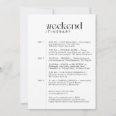 "バモダンッミニマルハ&ブジェ"バチェロレッテ写真 招待状 (裏面)