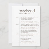 "バモダンッミニマルハ&ブジェ"バチェロレッテ写真 招待状 (裏面)