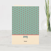 バモダンニーパステルフローラカスタムハッピーイースター カード (裏面)