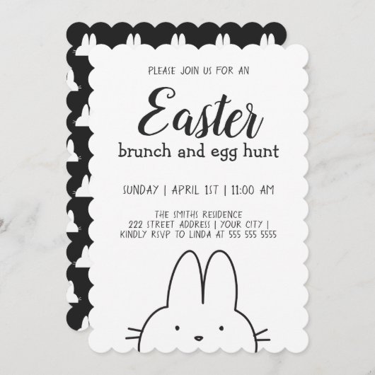 バモダンニー復活祭 招待状 (正面/裏面)