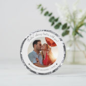 バモダンパーソナライズされたンタインの写真カード シーズンカード (スタンド正面)