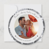 バモダンパーソナライズされたンタインの写真カード シーズンカード (正面)