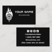 バモダンミニマルドミントンのコーチのチームプレーヤースポーツ 名刺 (正面/裏面)