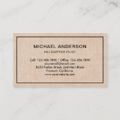 バモダンラ素朴ップパイロット 名刺 (裏面)