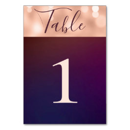 バモダンルきらめくグンディバラ結婚金ゴールド テーブルナンバー