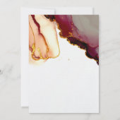 バモダンルエレガントグンディオレンジ金ゴールド秋の結婚式 招待状 (裏面)