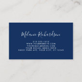 バモダンルエレガントグンディクラシックフローラ 名刺 (裏面)