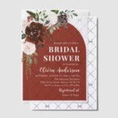 バモダンルエレガントグンディフローラブライダルシャワー ベラム紙招待状 (オフセット (招待状))