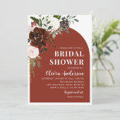 バモダンルエレガントグンディフローラブライダルシャワー 招待状 (スタンド正面)