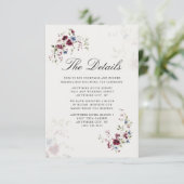 バモダンルエレガントグンディフローラ結婚詳細 エンクロージャーカード (スタンド正面)