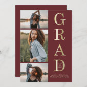 バモダンルエレガントグンディ金ゴールド3 Photo Gradation 案内状 (正面/裏面)