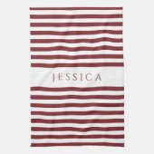 バモダンルガンストライプのディのパターン名 キッチンタオル (縦)