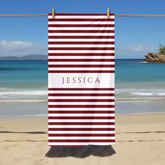 バモダンルガンストライプのディのパターン名 ビーチタオル