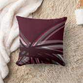 バモダンルガンディとグレイ芸術的抽象芸術 クッション (ブランケット)