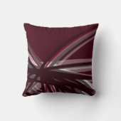 バモダンルガンディとグレイ芸術的抽象芸術 クッション (裏面)