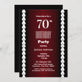 バモダンルガンディ70th誕生日パーティー 招待状 (正面/裏面)